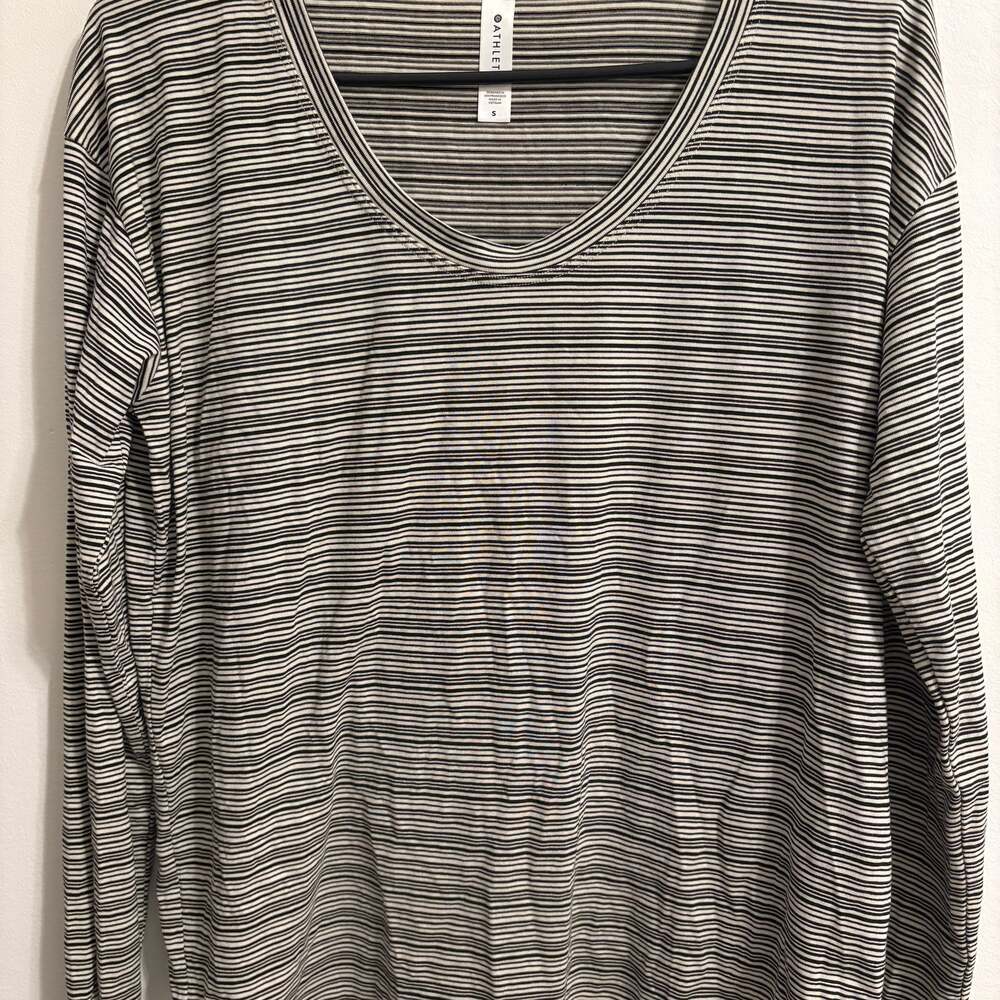 Athleta Cloudlight Stratus Striped Long Sleeve Top Small